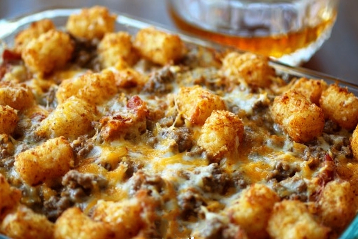 Cheeseburger Tater Tot Casserol