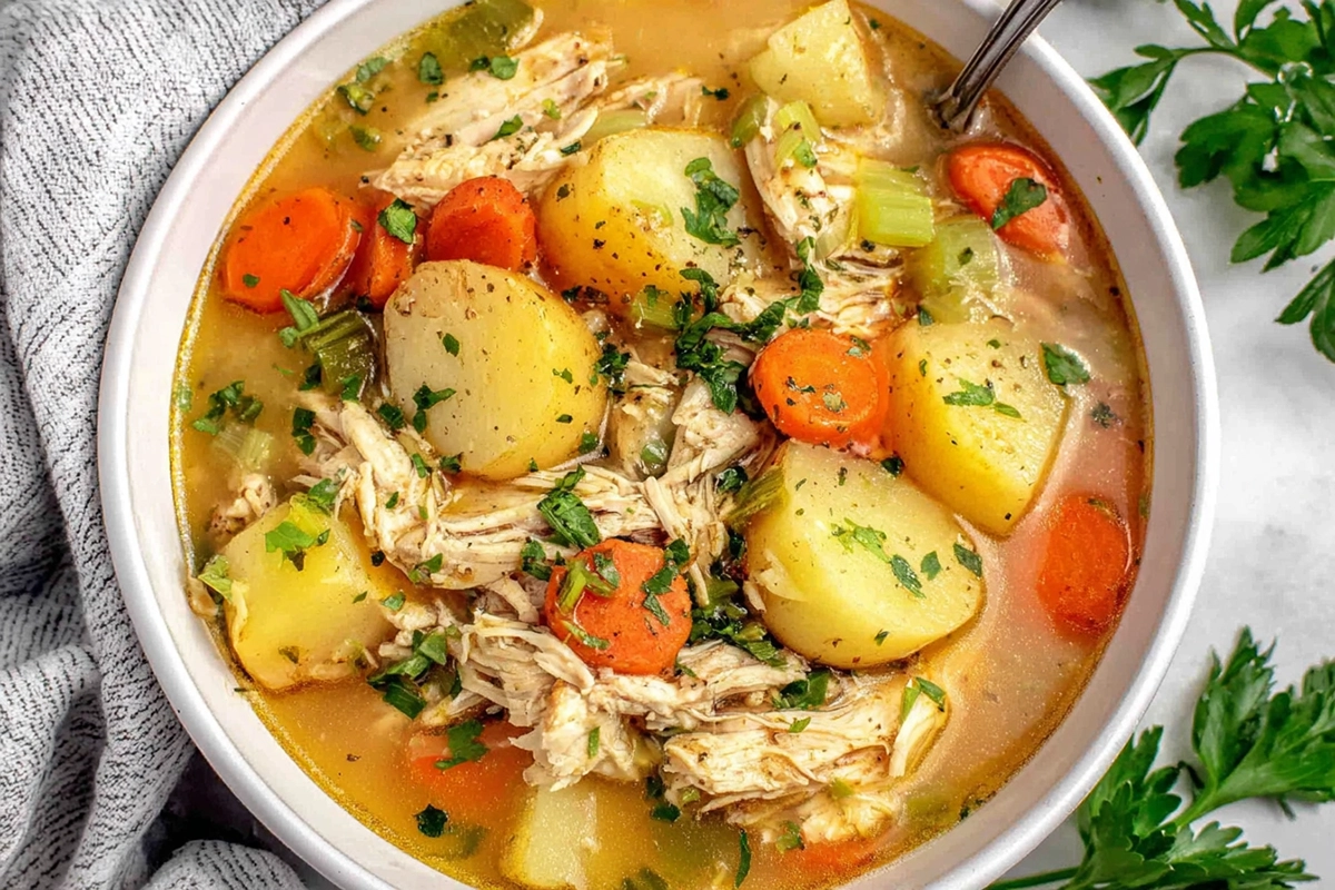 Comforting Chicken Soup with Potatoes 6 Chicken Soup with Potatoes