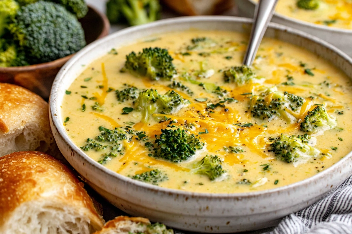 Creamy Broccoli Cheddar Soup 6 Creamy Broccoli Cheddar Soup