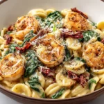 Creamy Tuscan Shrimp Orzo