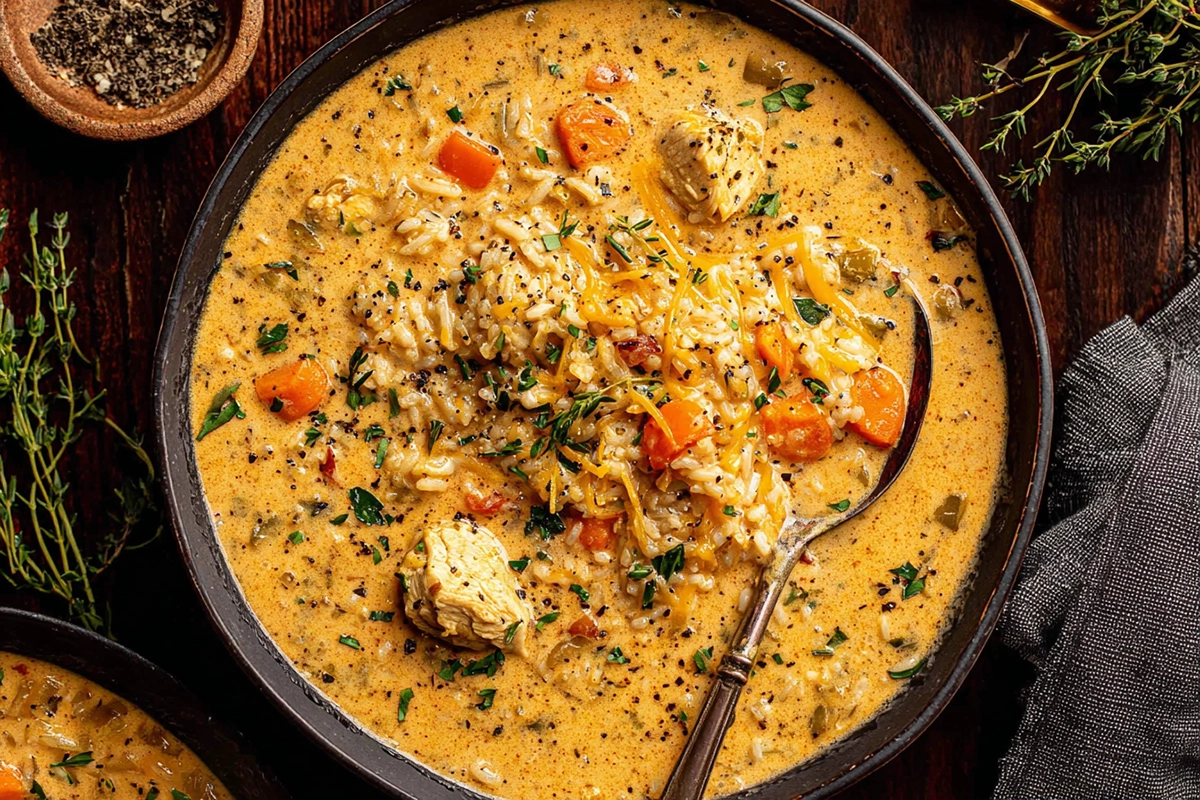 Creamy White Chicken and Rice Soup: A Bowl of Comfort in Just 30 Minutes 4 Creamy White Chicken and Rice Soup