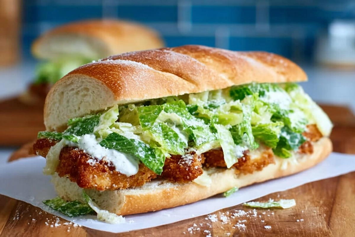 Crispy Chicken Caesar Sandwich: A Bold Twist on a Classic Favourite 4 Crispy Chicken Caesar Sandwic