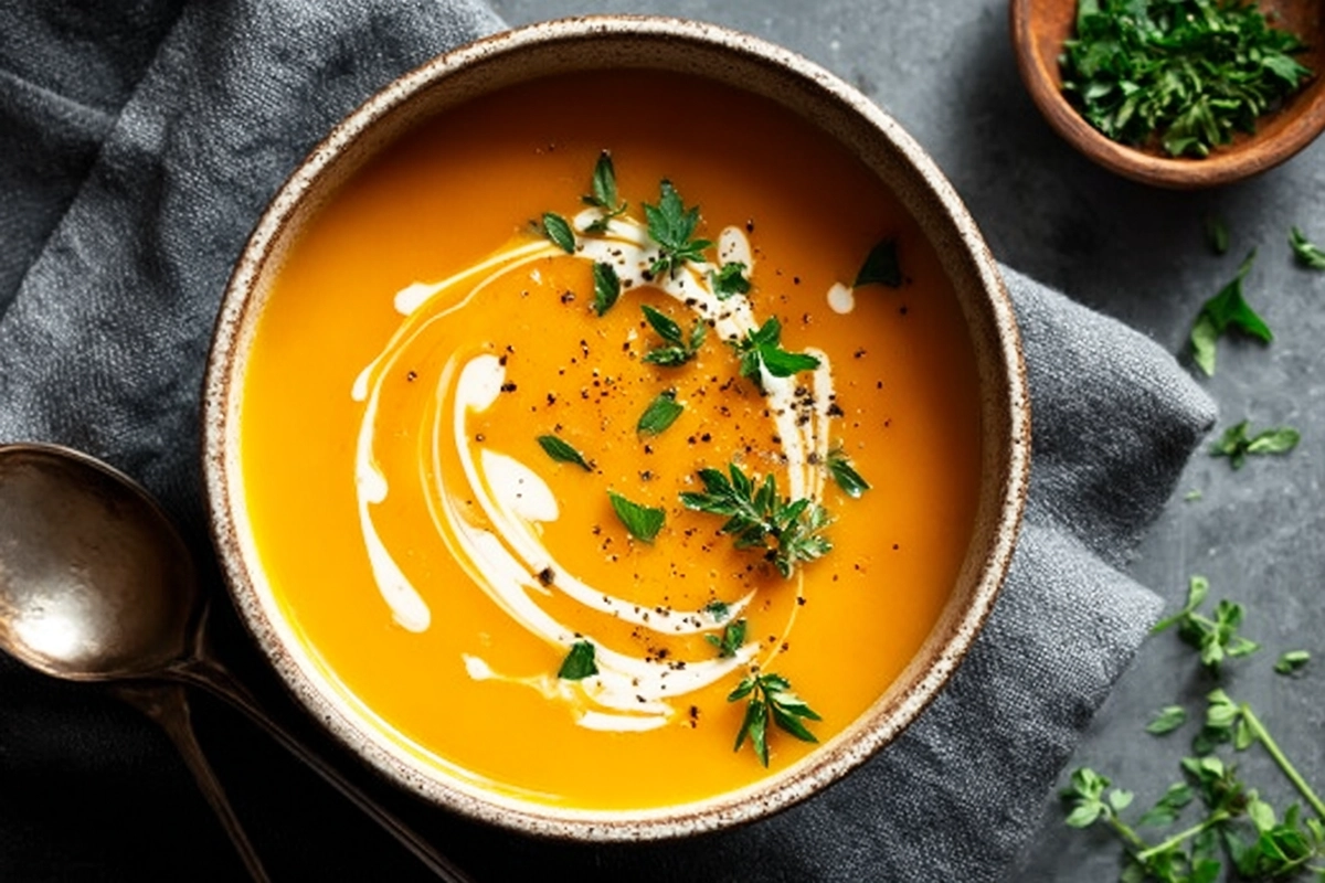 Butternut Squash and Sweet Potato Soup