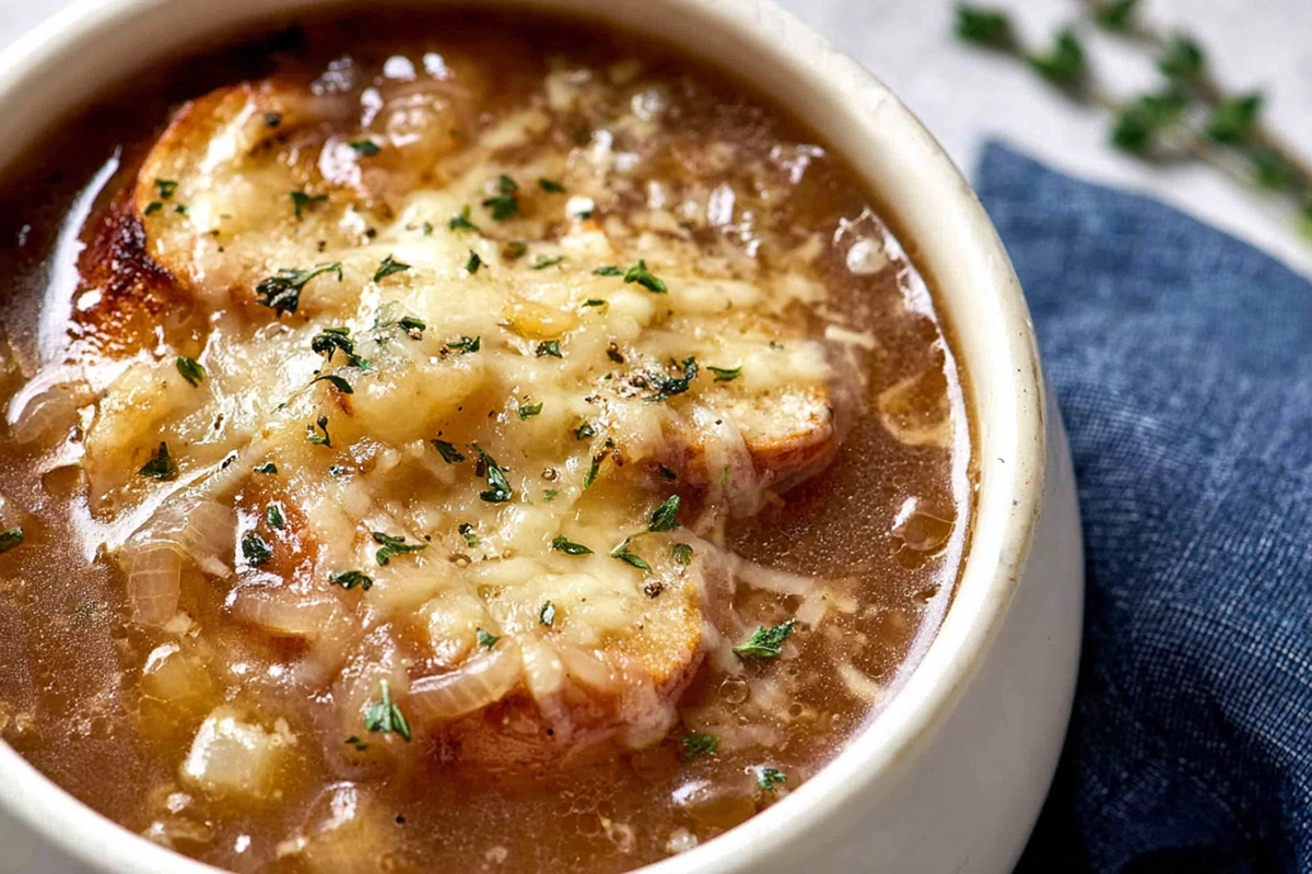 French Onion Noodle Soup