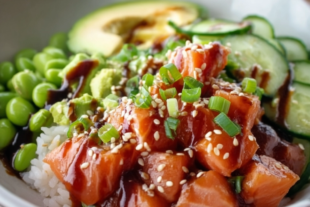 Honey Sriracha Salmon Bowls