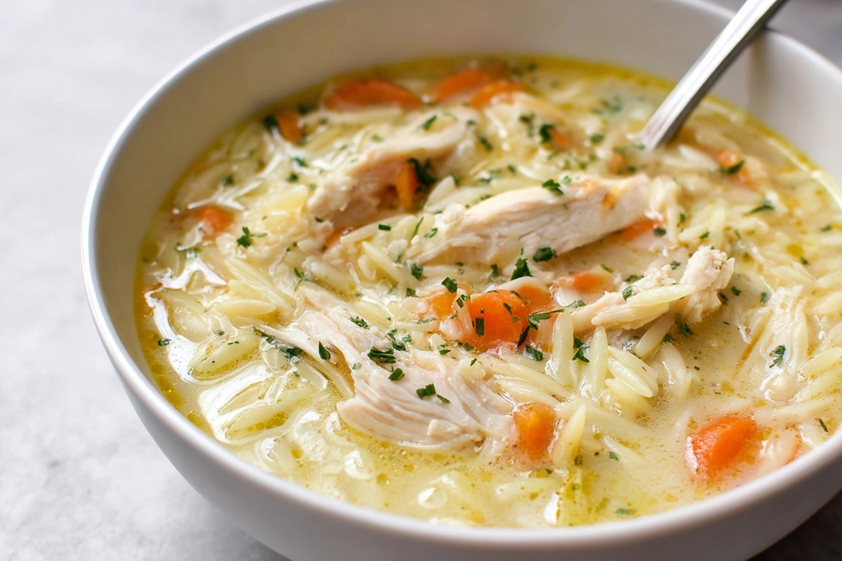 Bright & Comforting Lemon Chicken Orzo Soup for Cozy Nights 4 Lemon Chicken Orzo Sou