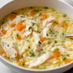 Lemon Chicken Orzo Soup