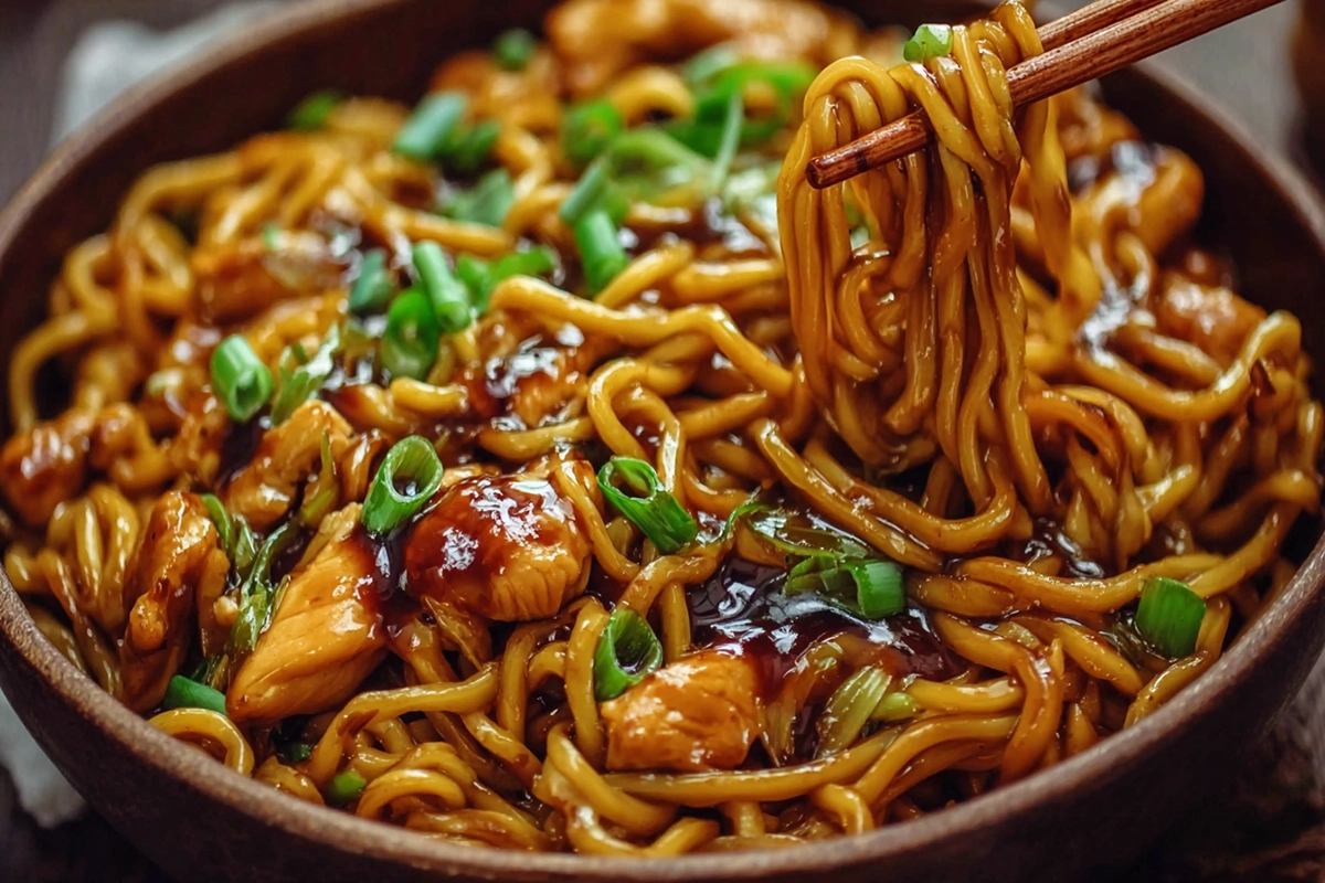 Sticky Garlic Chicken Noodles: The 20-Minute Dinner That Saves the Day 4 Sticky Garlic Chicken Noodle