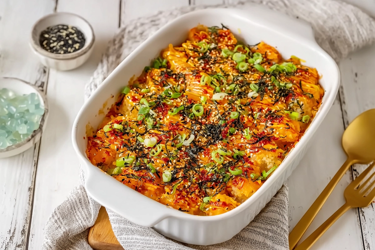 Sushi Bake: The Easy No-Roll Sushi Casserole You’ll Crave Again and Again 4 Sushi Bak