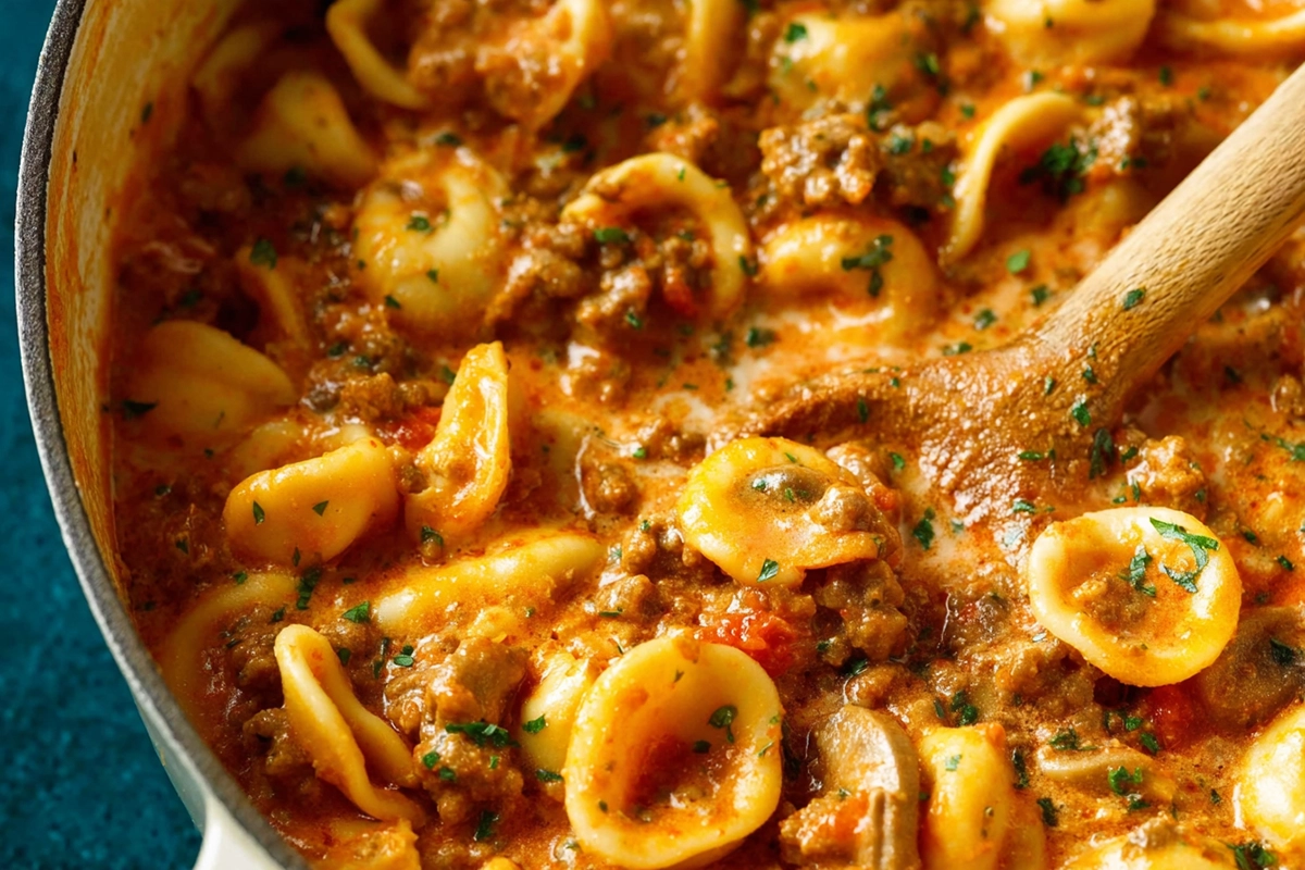 Taco Pasta: A Creamy, Cheesy Twist on Dinner Night 4 Taco Pasta - (One Pot!