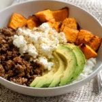 Hot Honey Ground Beef Bowls