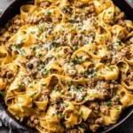 creamy turkey stroganoff