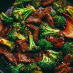 Chinese beef and broccoli