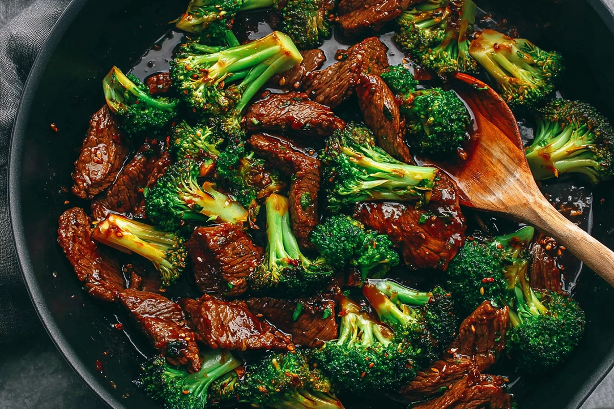 Chinese beef and broccoli