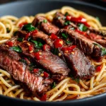 Garlic Steak Pasta