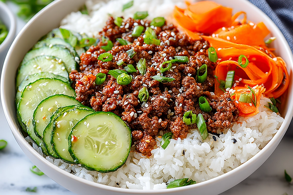 Korean Ground Beef Bowl