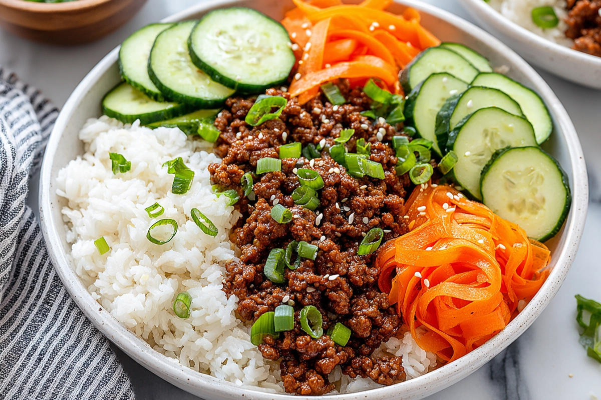 Korean Ground Beef Bowl
