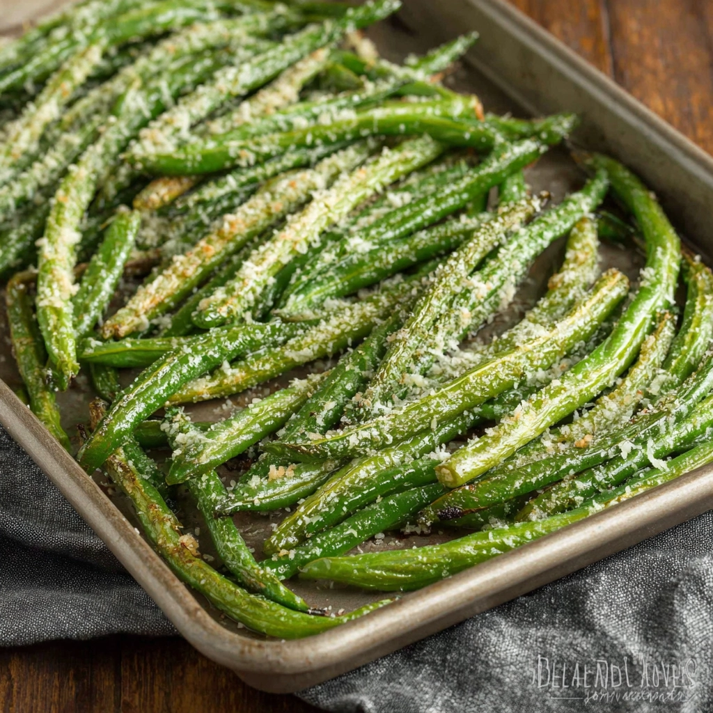 Crispy Baked Green Beans With Parmesan: The Perfect Christmas Dinner Side 5 mixing green beans with parmesan
