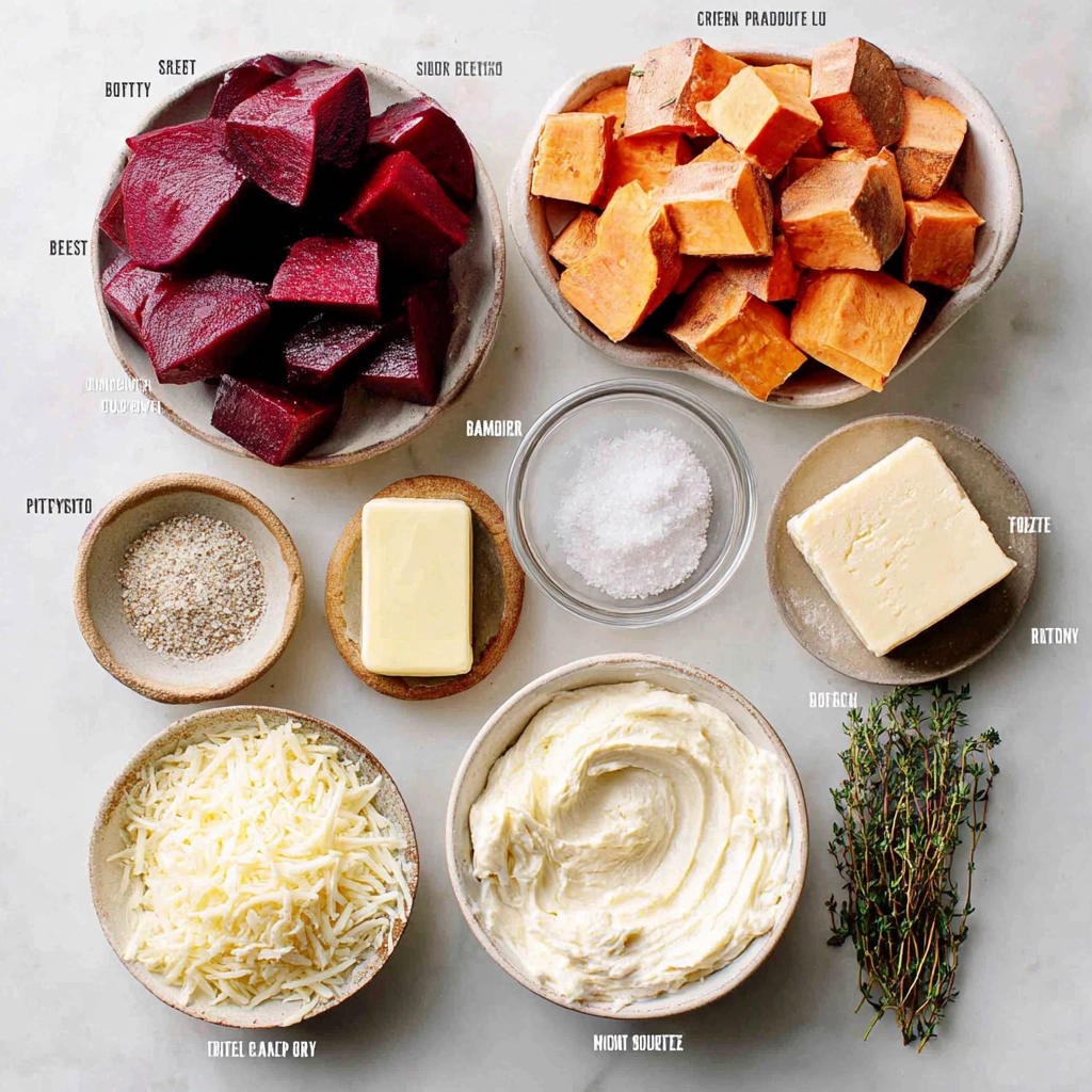 Cheesy Root Vegetable Gratin: A Stunning Thanksgiving Side Dish You’ll Crave All Year 5 Root vegetables for cheesy gratin