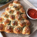 Cheesy Pull Apart Christmas Tree Bread holiday centerpiece