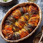 Cheesy Root Vegetable Gratin Thanksgiving Dish