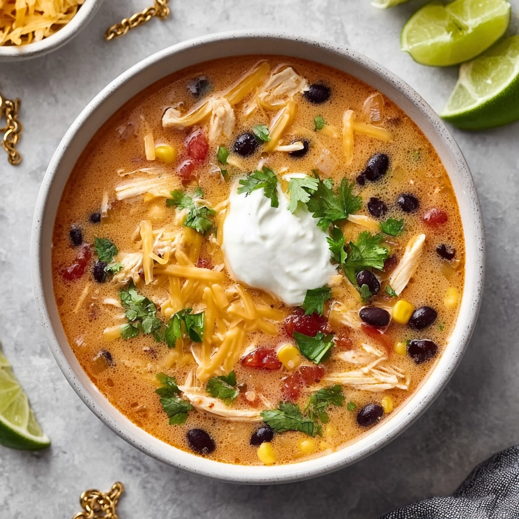 creamy chicken enchilada soup 1