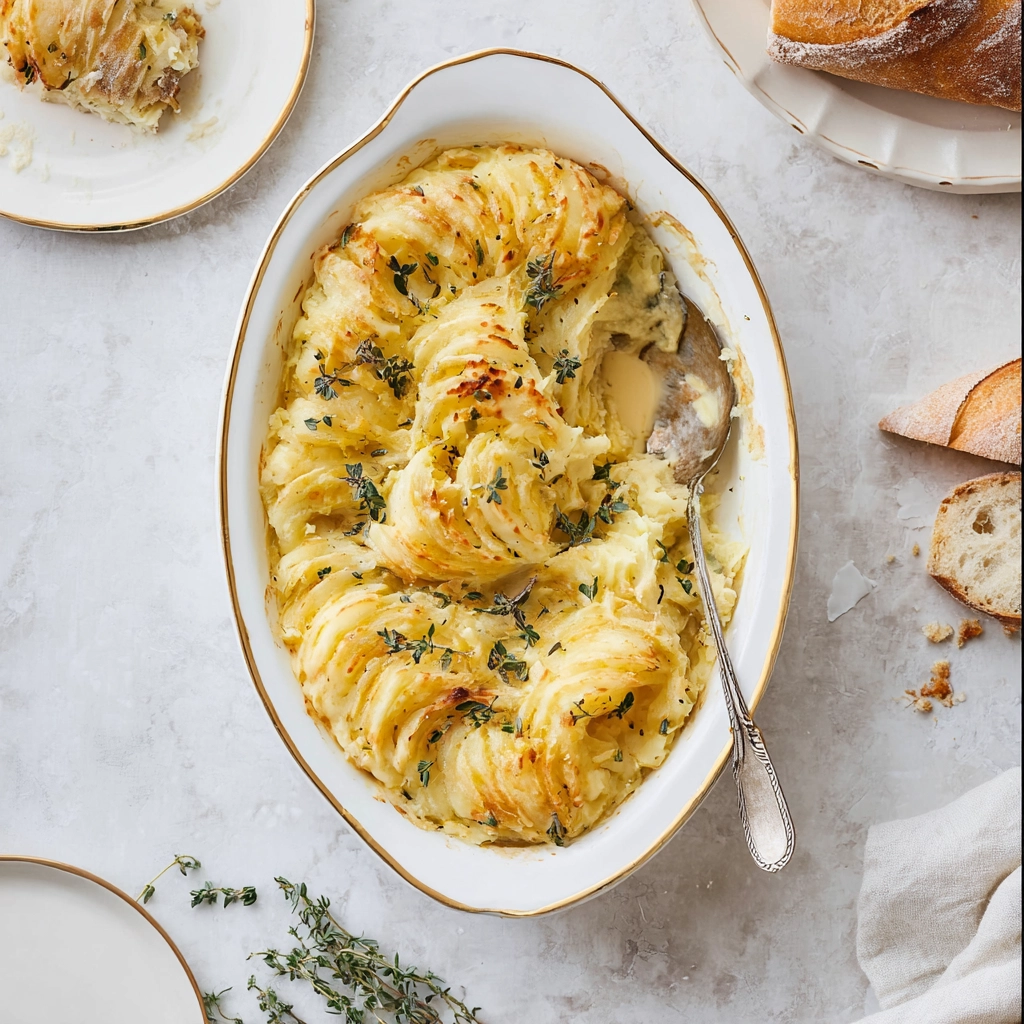 ingredients for creamy scalloped potatoes recipe