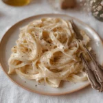 Lemon parmesan pasta creamy bowl