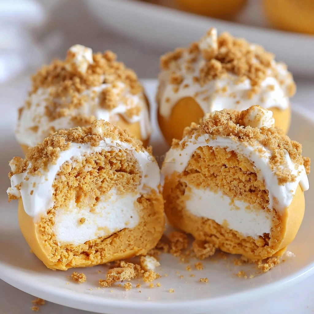 No Bake Pumpkin Cheesecake Balls Recipe Card