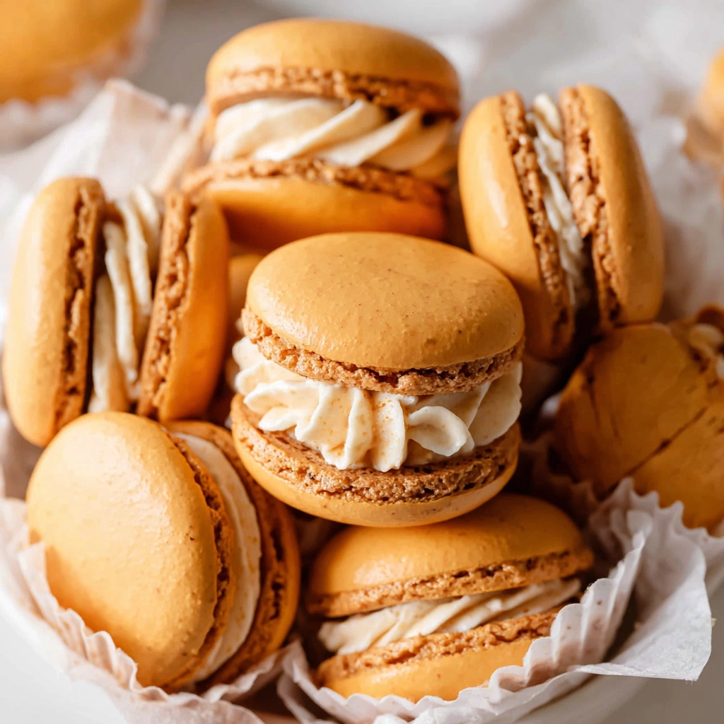 pumpkin pie macarons