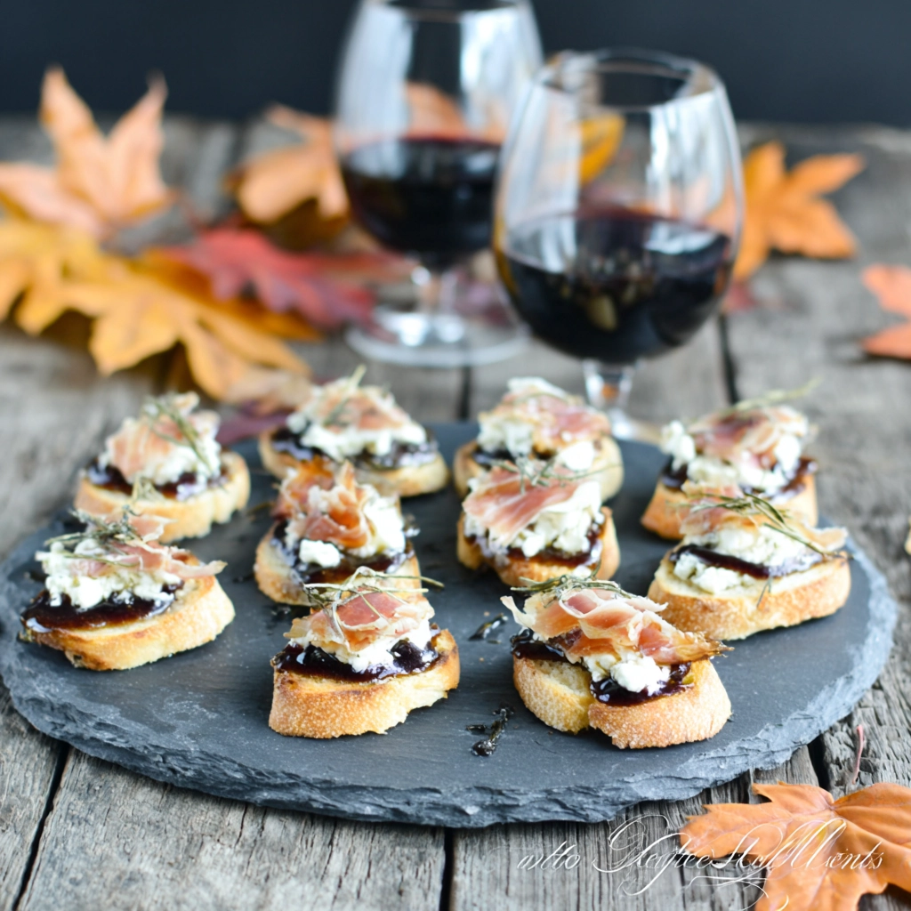 Brie Apple Fig Crostini: The Ultimate Fall Appetizer Everyone Loves 5 Serving brie apple fig crostini for fall party