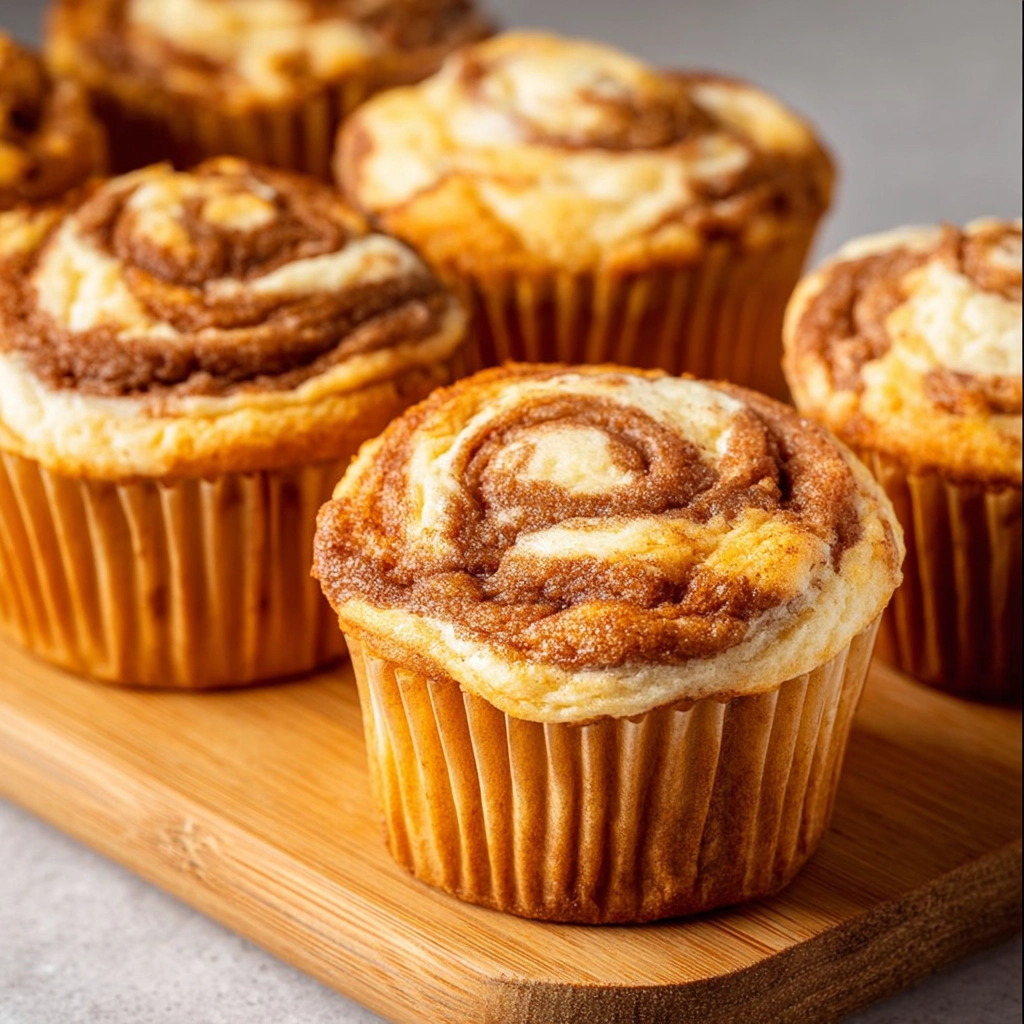 serving pumpkin cream cheese muffins
