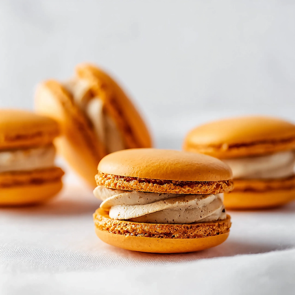 Pumpkin Pie Macarons: A Cozy Fall Treat With French Flair 5 serving pumpkin pie macarons