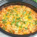 slow cooker chicken enchilada casserole