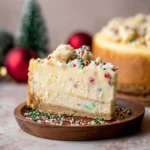 sugar cookie cheesecake Christmas dessert