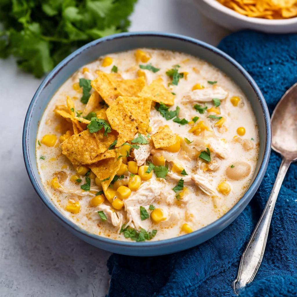 White Chicken Chili – Creamy, Comforting, and Irresistibly Flavorful Article Introduction (100 5 serving white chicken chili bowl