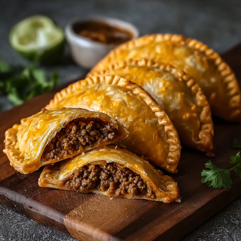 Beef and Cheese Empanadas Serving