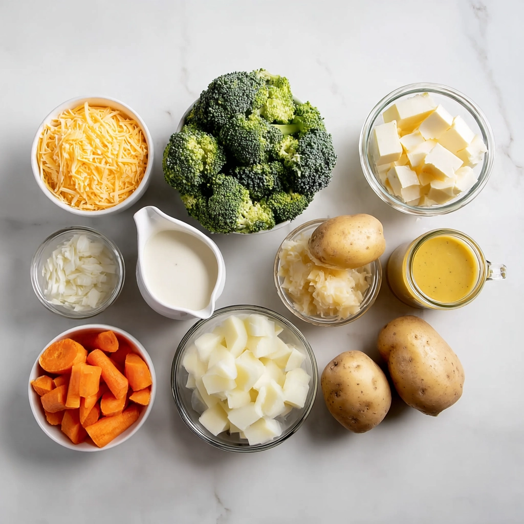 Broccoli Potato Cheese Soup Ingredients