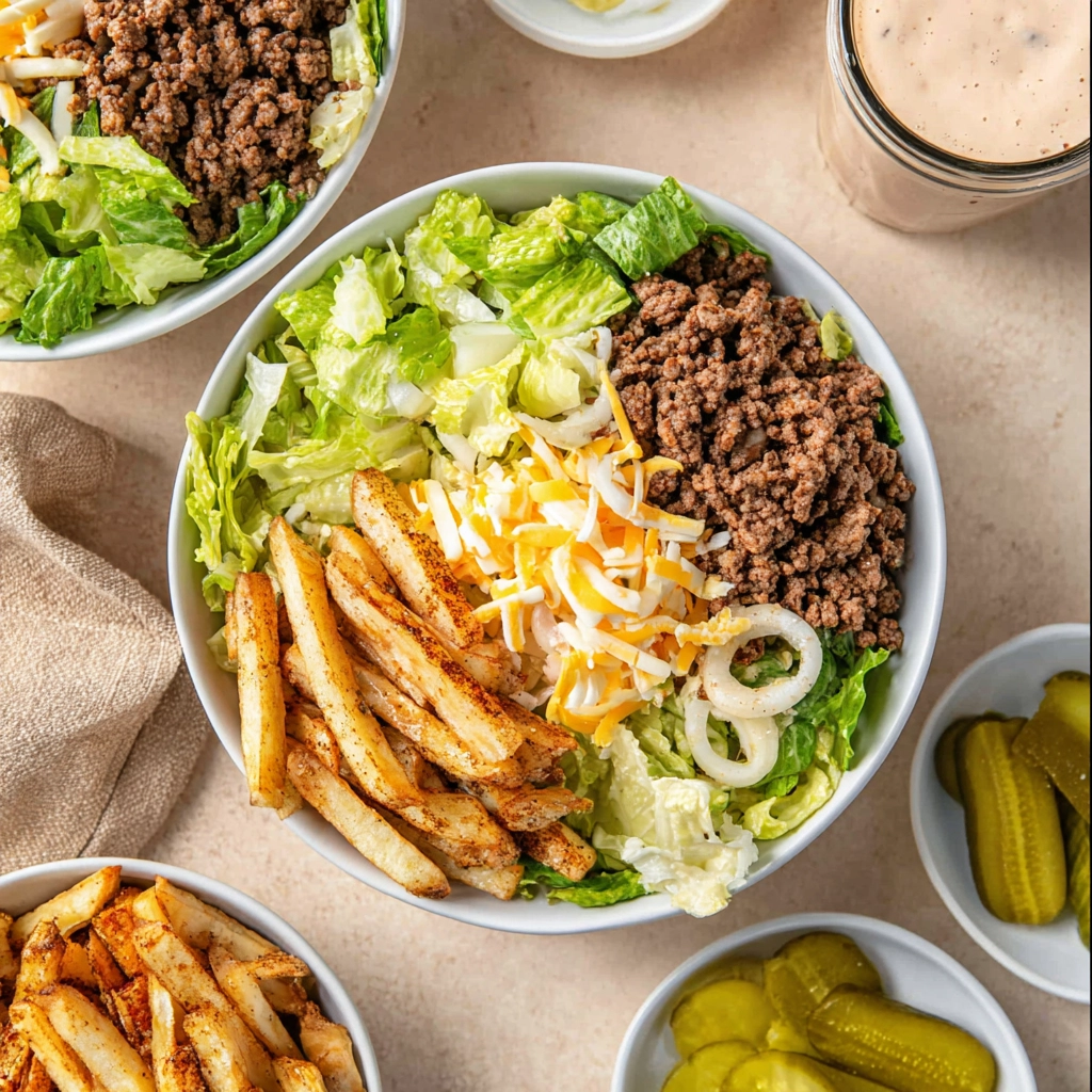 Burger Bowls Serving