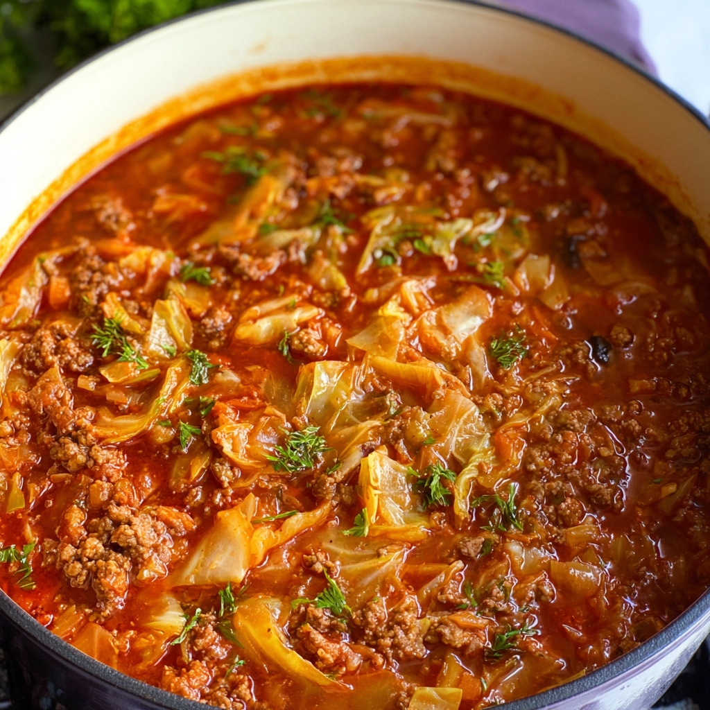 Cabbage Roll Soup Serving
