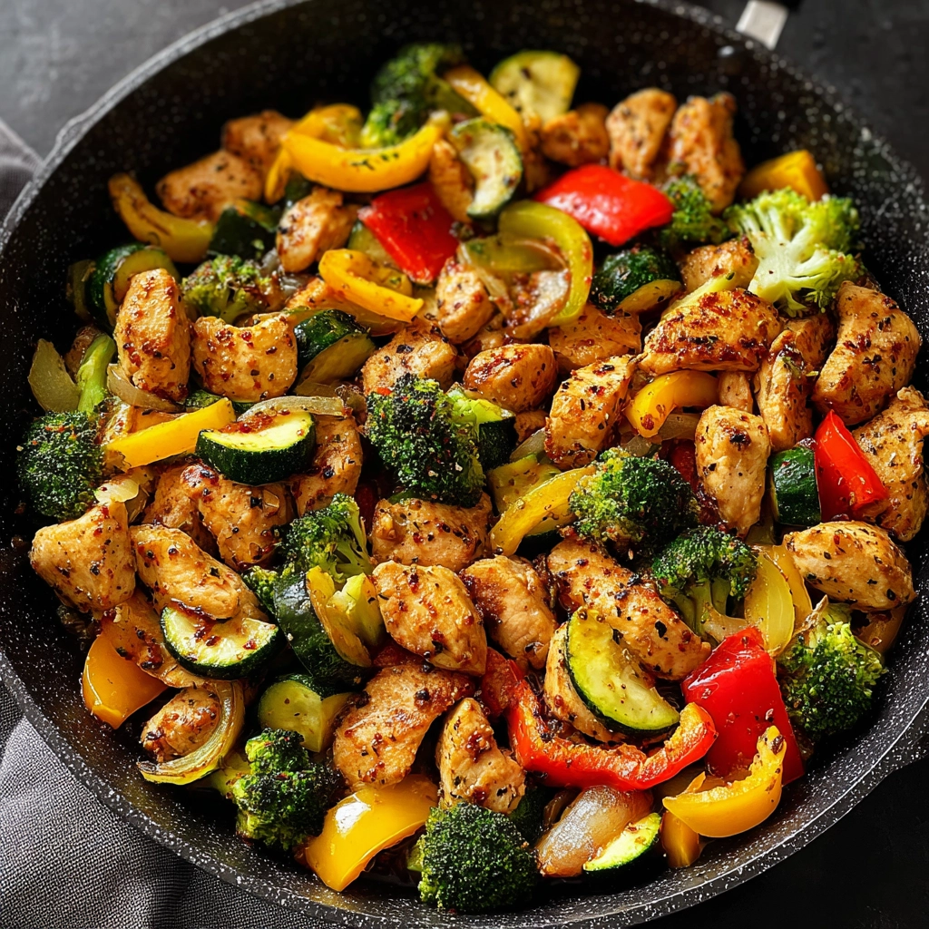 Healthy Chicken and Vegetables Skillet