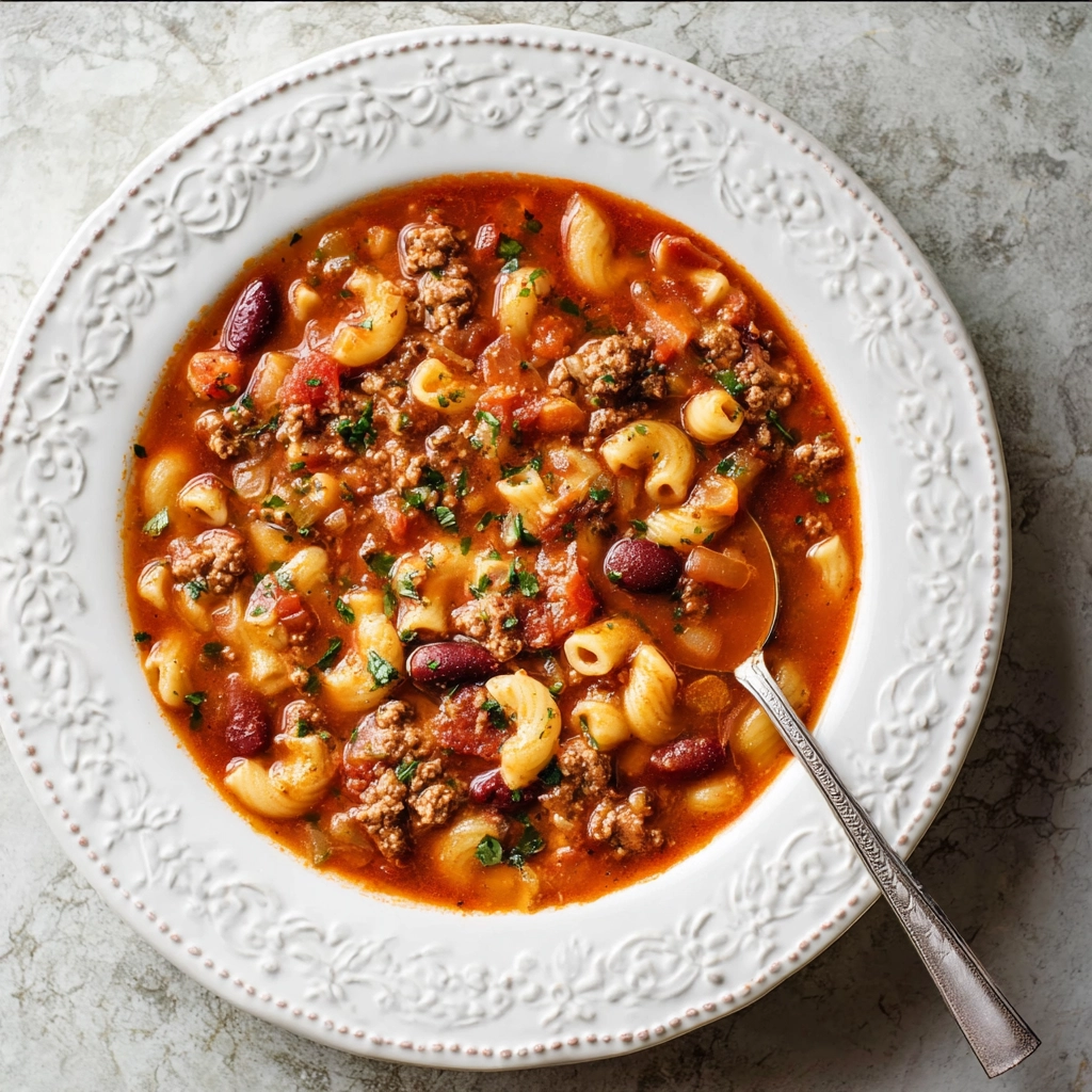 Olive Garden Pasta e Fagioli Serving