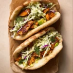 Sheet Pan Chicken Pitas with Fresh Herb Ranch Slaw