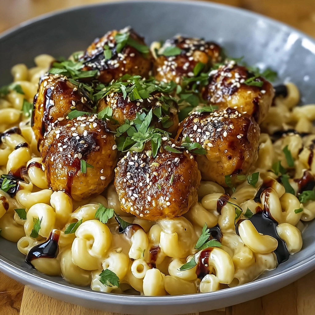 Spicy Honey Pepper Chicken with Mac and Cheese Serving