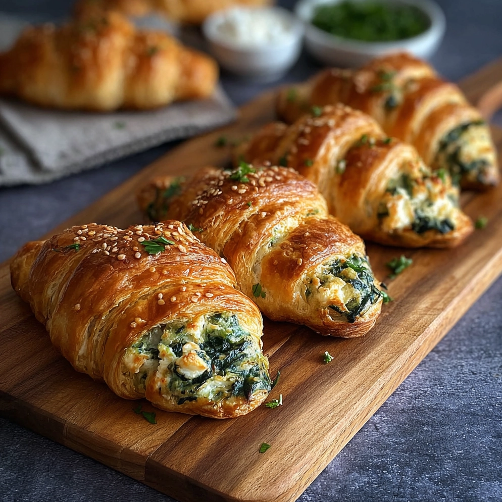 Spinach and Feta Puff Pastry Twists Serving