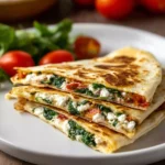 Spinach and Feta Quesadillas