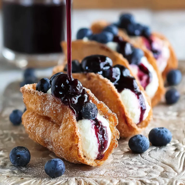 blueberry cheesecake tacos