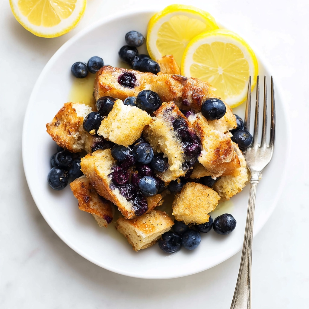 blueberry lemon french toast casserole Serving