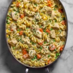 chicken pot pie pasta Serving