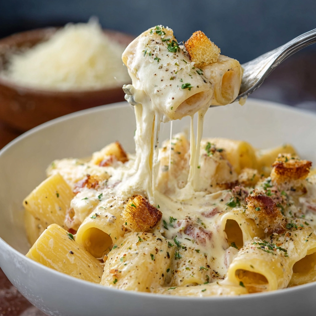 Creamy Pesto Chicken Pasta Bake